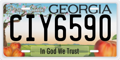 GA license plate CIY6590