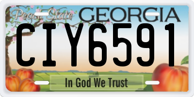 GA license plate CIY6591