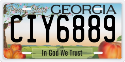GA license plate CIY6889