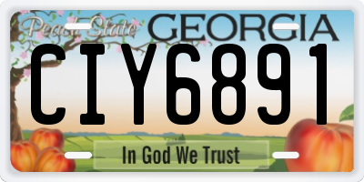 GA license plate CIY6891