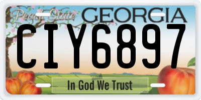 GA license plate CIY6897