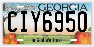 GA license plate CIY6950