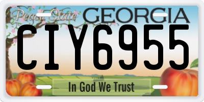 GA license plate CIY6955