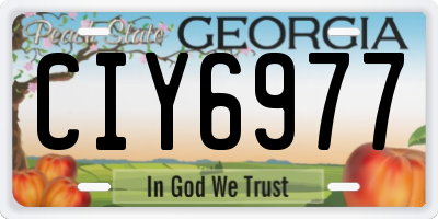 GA license plate CIY6977