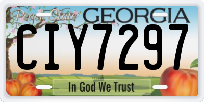 GA license plate CIY7297
