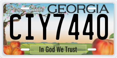 GA license plate CIY7440