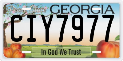 GA license plate CIY7977