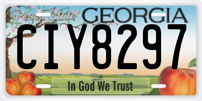 GA license plate CIY8297