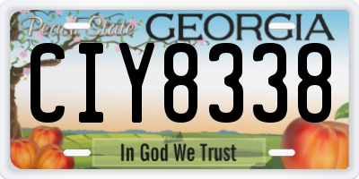 GA license plate CIY8338