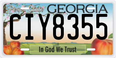 GA license plate CIY8355