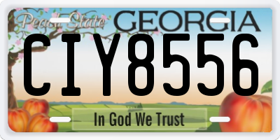GA license plate CIY8556