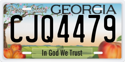 GA license plate CJQ4479