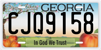 GA license plate CJQ9158