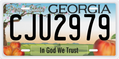 GA license plate CJU2979