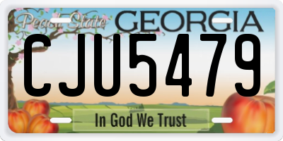 GA license plate CJU5479