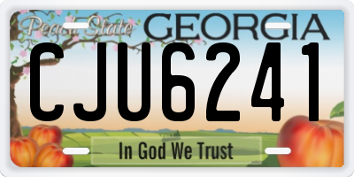 GA license plate CJU6241