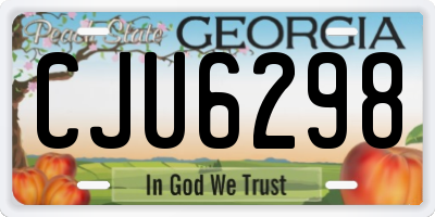 GA license plate CJU6298