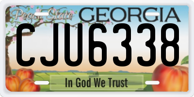 GA license plate CJU6338