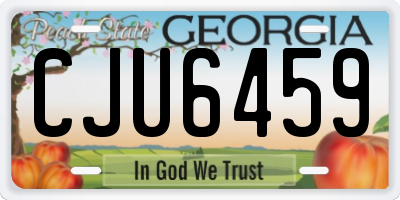 GA license plate CJU6459