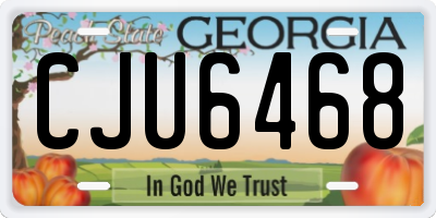 GA license plate CJU6468
