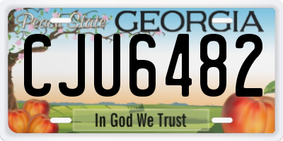 GA license plate CJU6482