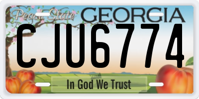 GA license plate CJU6774