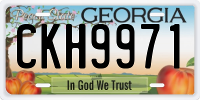 GA license plate CKH9971