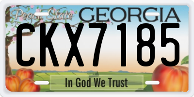 GA license plate CKX7185