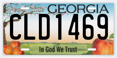 GA license plate CLD1469