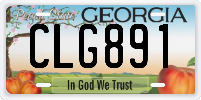 GA license plate CLG891