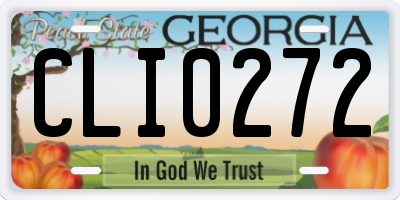 GA license plate CLI0272