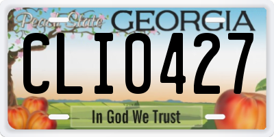 GA license plate CLI0427