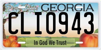 GA license plate CLI0943