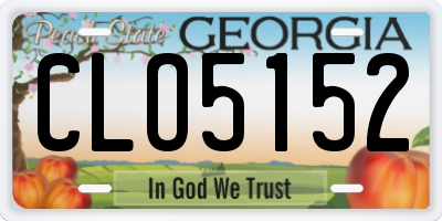 GA license plate CLO5152