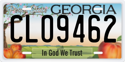 GA license plate CLO9462