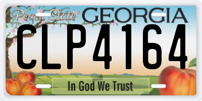 GA license plate CLP4164