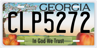 GA license plate CLP5272