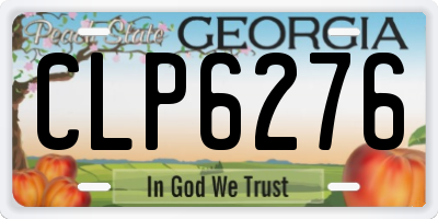 GA license plate CLP6276