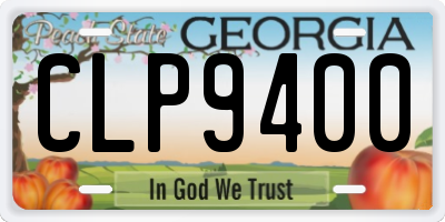 GA license plate CLP9400