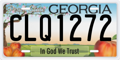 GA license plate CLQ1272