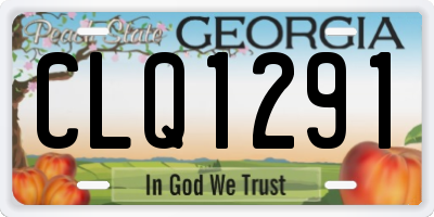 GA license plate CLQ1291