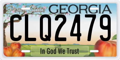 GA license plate CLQ2479