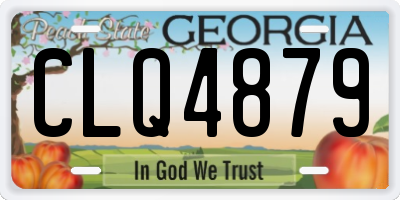 GA license plate CLQ4879