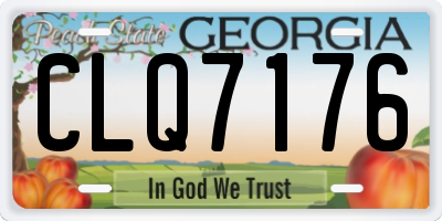 GA license plate CLQ7176