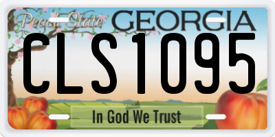 GA license plate CLS1095