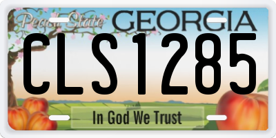 GA license plate CLS1285
