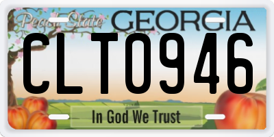 GA license plate CLT0946