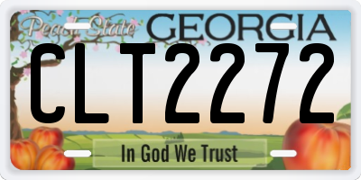 GA license plate CLT2272