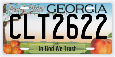 GA license plate CLT2622