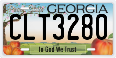 GA license plate CLT3280